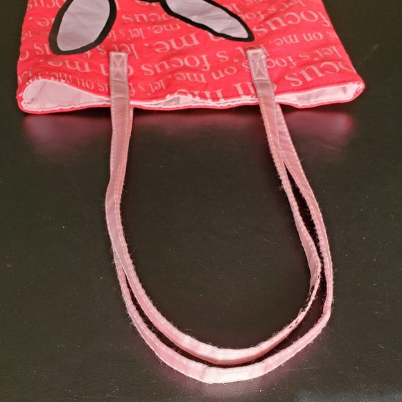 Happy Bunny Tote Let's Focus on Me Jim Benton Bag - Picture 5 of 14